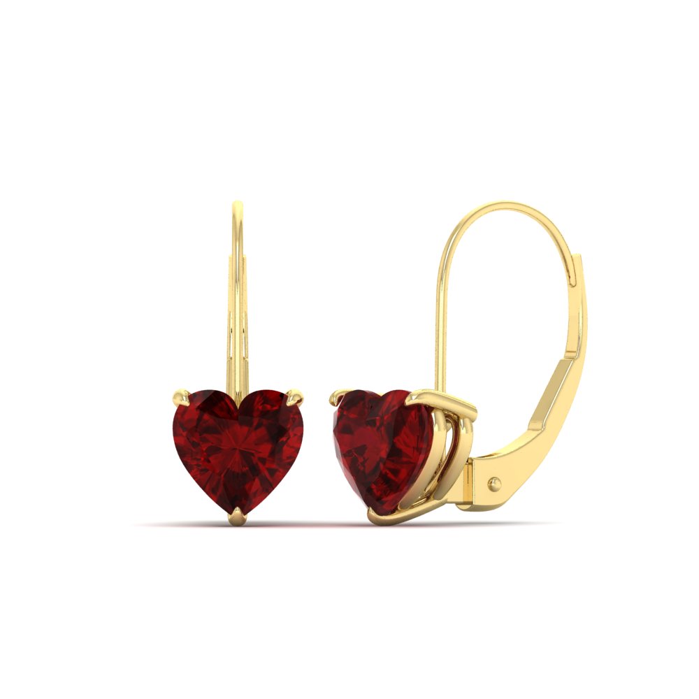 ruby-heart-solitaire-4-ctw.-Leverback-Earrings-in-yellow-gold-FDEAR9225HTGRUDR-4.00 CT-NL-YG