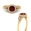 Load image into Gallery viewer, ruby-leaf-square-antique-diamond-ring-in-FD10044RGRUDRANGLE3-NL-YG-GS