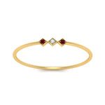 Load image into Gallery viewer, ruby-minimalist-3-stone-band-in-yellow-gold-FD9411RORGRUDR-NL-YG.jpg
