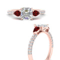 Thumbnail 18 - ruby-pear-accented-3-row-asscher-cut-engagement-ring-in-rose-gold-FD9982ASRGRUDRANGLE3-NL-RG