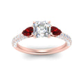 Thumbnail 19 - ruby-pear-accented-3-row-asscher-cut-engagement-ring-in-rose-gold-FD9982ASRGRUDRANGLE3-NL-RG