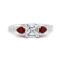 Thumbnail 37 - ruby-pear-accented-3-row-asscher-cut-engagement-ring-in-white-gold-FD9982ASRGRUDRANGLE3-NL-WG