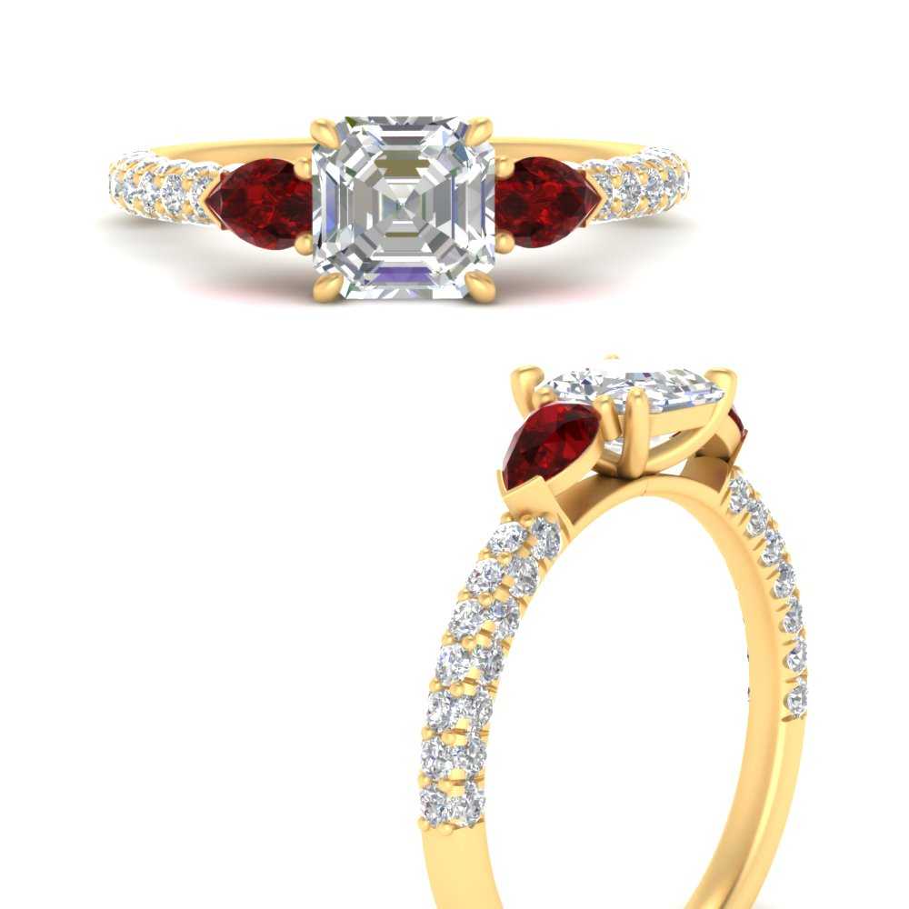 ruby-pear-accented-3-row-asscher-cut-engagement-ring-in-yellow-gold-FD9982ASRGRUDRANGLE3-NL-YG