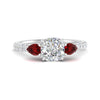 Load image into Gallery viewer, ruby-pear-accented-3-row-cushion-cut-engagement-ring-in-white-gold-FD9982CURGRUDRANGLE3-NL-WG