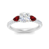Load image into Gallery viewer, ruby-pear-accented-3-row-cushion-cut-engagement-ring-in-white-gold-FD9982CURGRUDRANGLE3-NL-WG