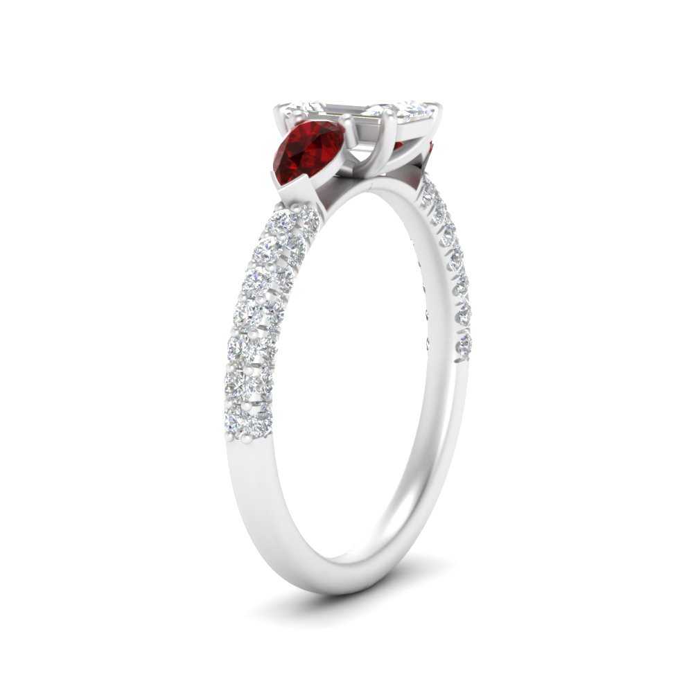 ruby-pear-accented-3-row-emerald-cut-engagement-ring-in-white-gold-FD9982EMRGRUDRANGLE3-NL-WG