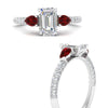 Load image into Gallery viewer, ruby-pear-accented-3-row-emerald-cut-engagement-ring-in-white-gold-FD9982EMRGRUDRANGLE3-NL-WG