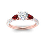 Load image into Gallery viewer, ruby-pear-accented-3-row-heart-shaped-engagement-ring-in-rose-gold-FD9982HTRGRUDRANGLE3-NL-RG
