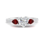Load image into Gallery viewer, ruby-pear-accented-3-row-heart-shaped-engagement-ring-in-white-gold-FD9982HTRGRUDRANGLE3-NL-WG
