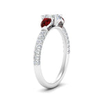 Load image into Gallery viewer, ruby-pear-accented-3-row-heart-shaped-engagement-ring-in-white-gold-FD9982HTRGRUDRANGLE3-NL-WG
