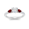 Load image into Gallery viewer, ruby-pear-accented-3-row-heart-shaped-engagement-ring-in-white-gold-FD9982HTRGRUDRANGLE3-NL-WG