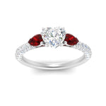 Load image into Gallery viewer, ruby-pear-accented-3-row-heart-shaped-engagement-ring-in-white-gold-FD9982HTRGRUDRANGLE3-NL-WG
