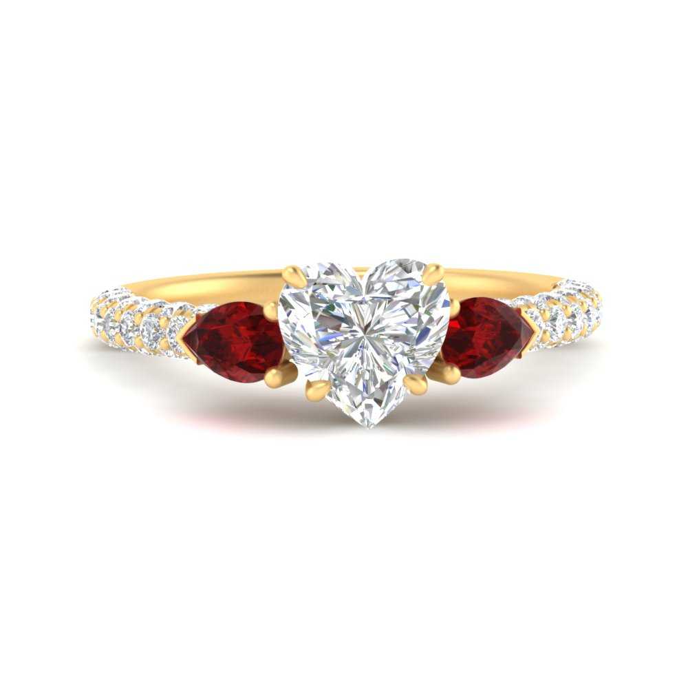 ruby-pear-accented-3-row-heart-shaped-engagement-ring-in-yellow-gold-FD9982HTRGRUDRANGLE3-NL-YG