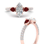 Load image into Gallery viewer, ruby-pear-accented-3-row-marquise-cut-engagement-ring-in-rose-gold-FD9982MQRGRUDRANGLE3-NL-RG

