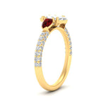 Load image into Gallery viewer, ruby-pear-accented-3-row-marquise-cut-engagement-ring-in-yellow-gold-FD9982MQRGRUDRANGLE3-NL-YG
