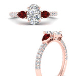 Load image into Gallery viewer, ruby-pear-accented-3-row-oval-shaped-engagement-ring-in-rose-gold-FD9982OVRGRUDRANGLE3-NL-RG
