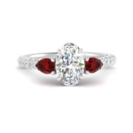 Load image into Gallery viewer, ruby-pear-accented-3-row-oval-shaped-engagement-ring-in-white-gold-FD9982OVRGRUDRANGLE3-NL-WG
