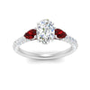 Load image into Gallery viewer, ruby-pear-accented-3-row-oval-shaped-engagement-ring-in-white-gold-FD9982OVRGRUDRANGLE3-NL-WG