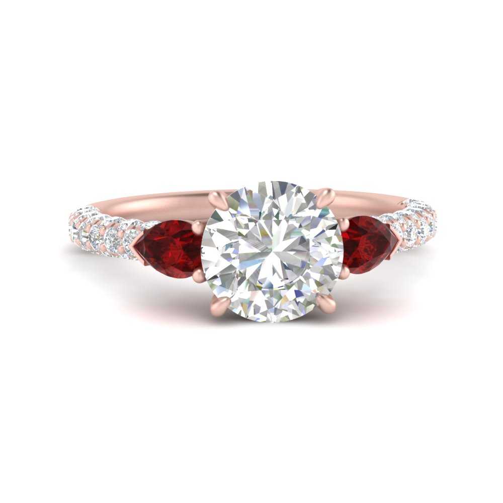 ruby-pear-accented-3-row-round-cut-engagement-ring-in-rose-gold-FD9982RORGRUDRANGLE3-NL-RG