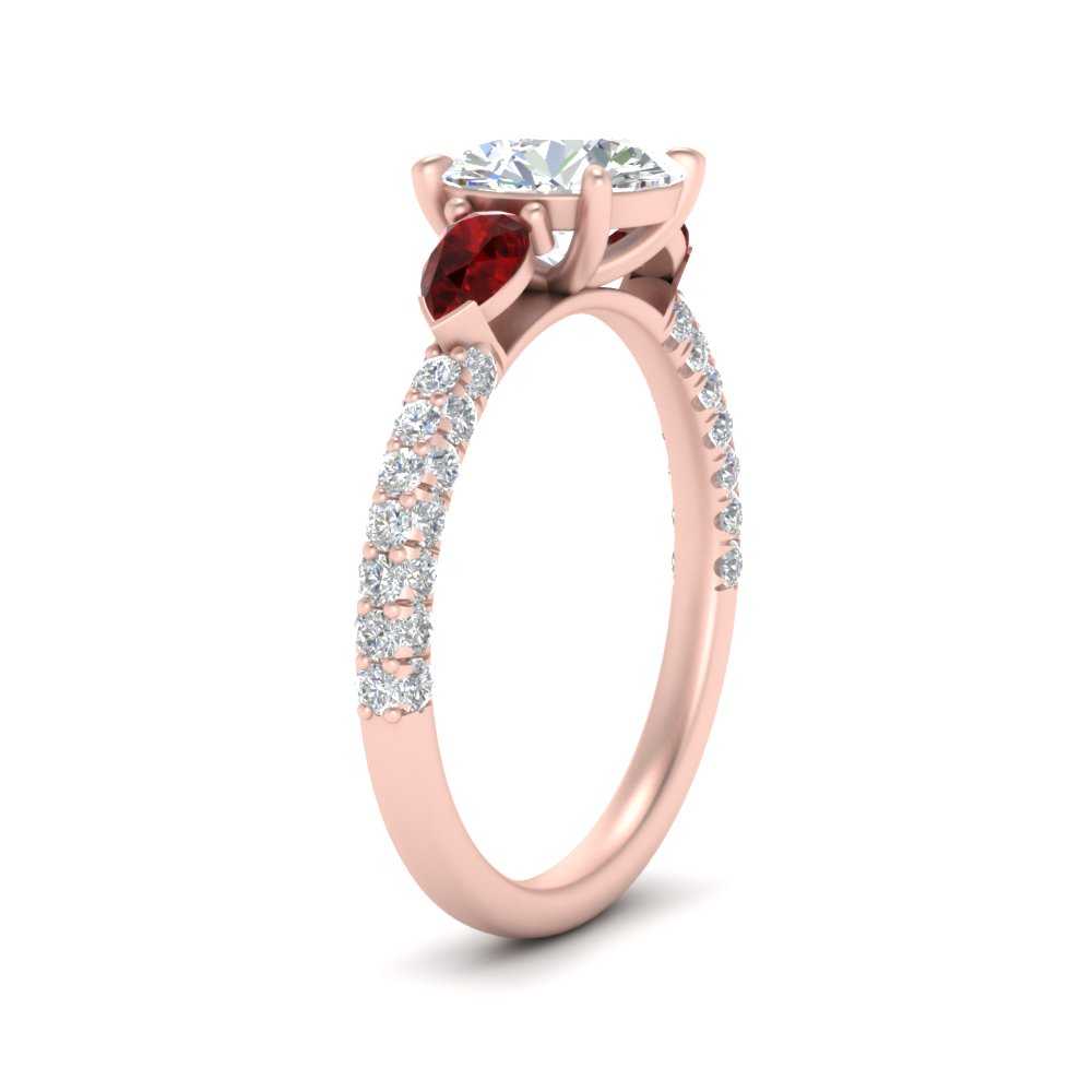 ruby-pear-accented-3-row-round-cut-engagement-ring-in-rose-gold-FD9982RORGRUDRANGLE3-NL-RG