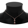Load image into Gallery viewer, ruby-petal-diamond-drop-necklace-in-FDPD8598GRUDRANGLE2-NL-RG