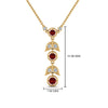 Load image into Gallery viewer, ruby-petal-diamond-drop-necklace-in-FDPD8598GRUDRANGLE2-NL-YG