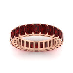 Load image into Gallery viewer, Diamond Ring 6 Carat Eternity Emerald Cut Band
