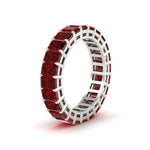 Load image into Gallery viewer, Diamond Ring 6 Carat Eternity Emerald Cut Band
