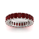 Load image into Gallery viewer, Diamond Ring 6 Carat Eternity Emerald Cut Band
