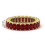 Load image into Gallery viewer, Diamond Ring 6 Carat Eternity Emerald Cut Band
