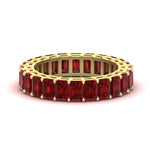 Load image into Gallery viewer, Diamond Ring 6 Carat Eternity Emerald Cut Band
