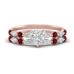 Load image into Gallery viewer, ruby-round-and-marquise-heart-bridal-wedding-rings-in-rose-gold-FD9398HT1GRUDR-NL-RG_1146d154-d11f-46cf-84d5-a176d8c65cc8.jpg?v=1756378512
