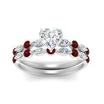 Load image into Gallery viewer, ruby-round-and-marquise-heart-bridal-wedding-rings-in-white-gold-FD9398HT1GRUDRANGLE5-NL-WG_5ebf55ca-e6be-425e-b9c0-4fe41d91d371.jpg?v=1756378512
