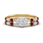 Load image into Gallery viewer, ruby-round-and-marquise-heart-bridal-wedding-rings-in-yellow-gold-FD9398HT1GRUDR-NL-YG_ff130893-26a4-450d-bf58-80e30dca329c.jpg?v=1756378512
