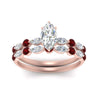 Load image into Gallery viewer, ruby-round-and-marquise-marquise-cut-bridal-wedding-rings-in-rose-gold-FD9398MQ1GRUDRANGLE5-NL-RG.jpg?v=1756378524