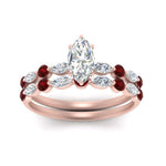 Load image into Gallery viewer, ruby-round-and-marquise-marquise-cut-bridal-wedding-rings-in-rose-gold-FD9398MQ1GRUDRANGLE5-NL-RG.jpg?v=1756378524
