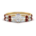 Load image into Gallery viewer, ruby-round-and-marquise-pear-bridal-wedding-rings-in-yellow-gold-FD9398PE1GRUDR-NL-YG_df9684a5-dd95-49e8-a4b4-0efa36b90d7d.jpg?v=1756378588