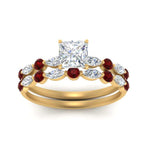 Load image into Gallery viewer, ruby-round-and-marquise-princess-cut-bridal-wedding-rings-in-yellow-gold-FD9398PR1GRUDRANGLE5-NL-YG.jpg?v=1756378599
