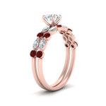 Load image into Gallery viewer, ruby-round-and-marquise-round-bridal-wedding-rings-in-rose-gold-FD9398RO1GRUDRANGLE2-NL-RG.jpg?v=1756378650
