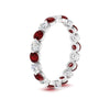 Load image into Gallery viewer, 2 Carat Round Cut Shared Prong Eternity Ring