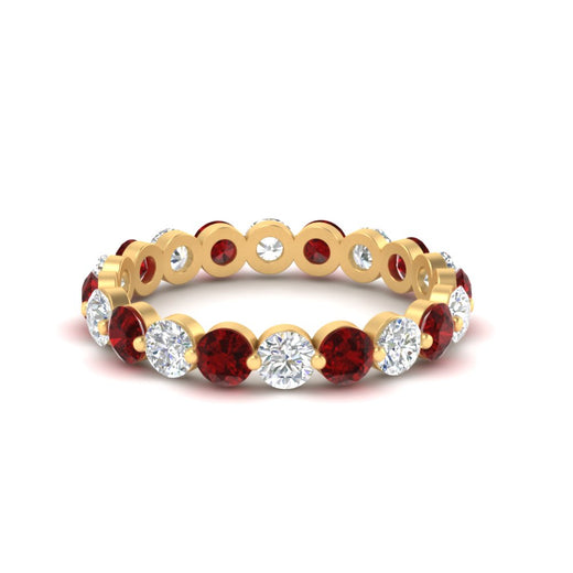 2 Carat Round Cut Shared Prong Eternity Ring