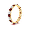 Load image into Gallery viewer, 2 Carat Round Cut Shared Prong Eternity Ring