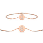 Load image into Gallery viewer, Alphabet disc diamond bracelet
