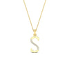 Load image into Gallery viewer, s-shimmering-diamond-letter-pendant-in-FDPD11292S-NL-YG