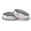 Thumbnail 3 - Same Sex Two Tone Wedding Bands