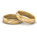 Thumbnail 5 - Same Sex Two Tone Wedding Bands
