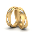 Thumbnail 6 - Same Sex Two Tone Wedding Bands