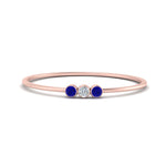 Load image into Gallery viewer, sapphire-3-stone-bezel-delicate-ring-in-rose-gold-FD9412RORGSABL-NL-RG.jpg
