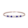 Load image into Gallery viewer, Dual Chain Round Diamond Bar Bracelet