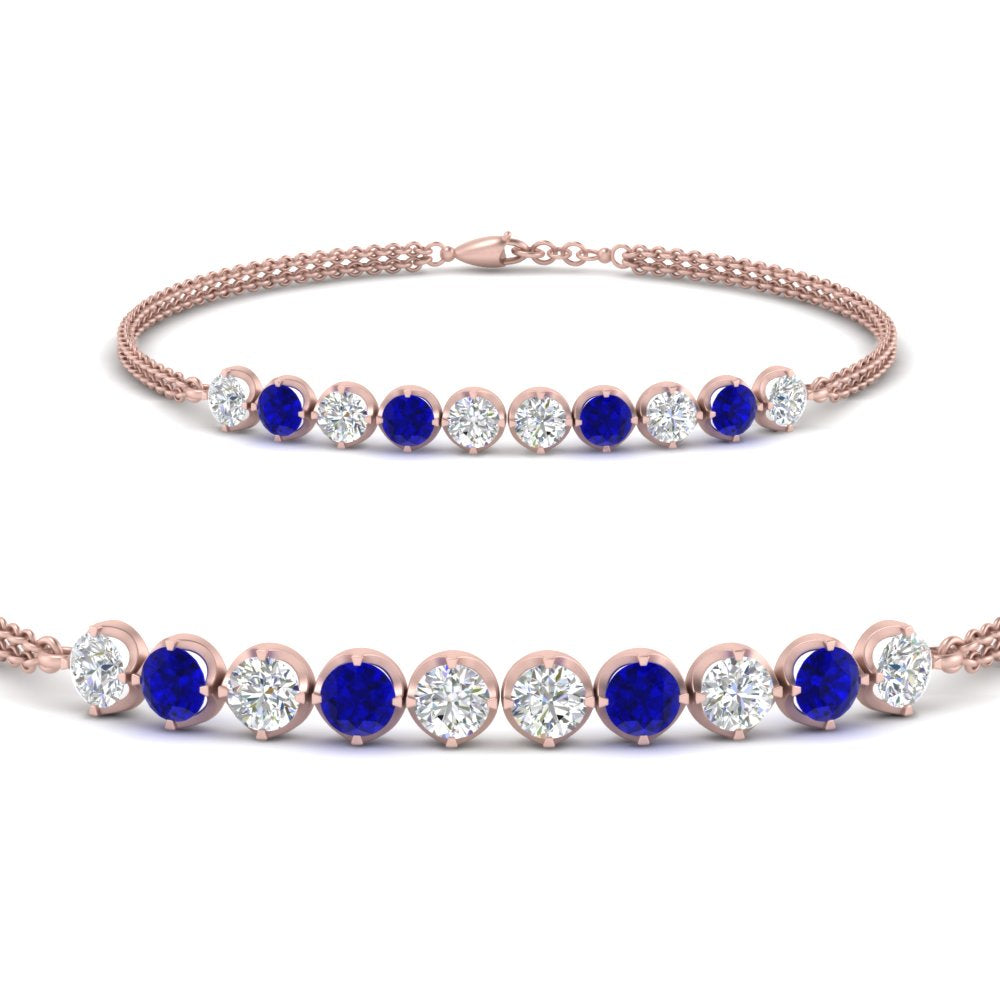 Diamond Anniversary Chain Bracelet
